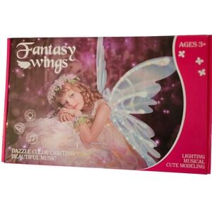 Fantasy Wings Kids Electric Butterfly Wings Light Up Musical Pink 3D520 Ages 3+